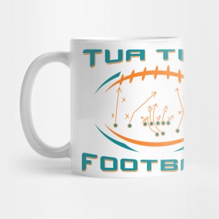 Tua Tagovailoa "Tua Time" Miami Dolphins X's and O's Mug